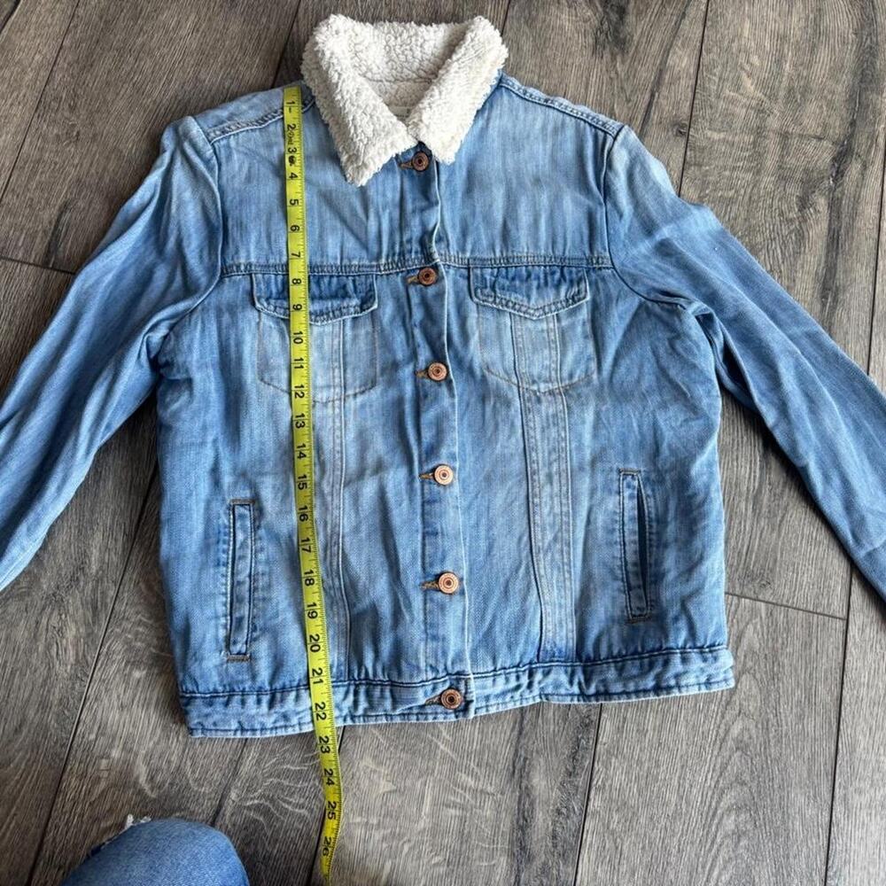 Thread & Supply blue denim Sherpa jacket